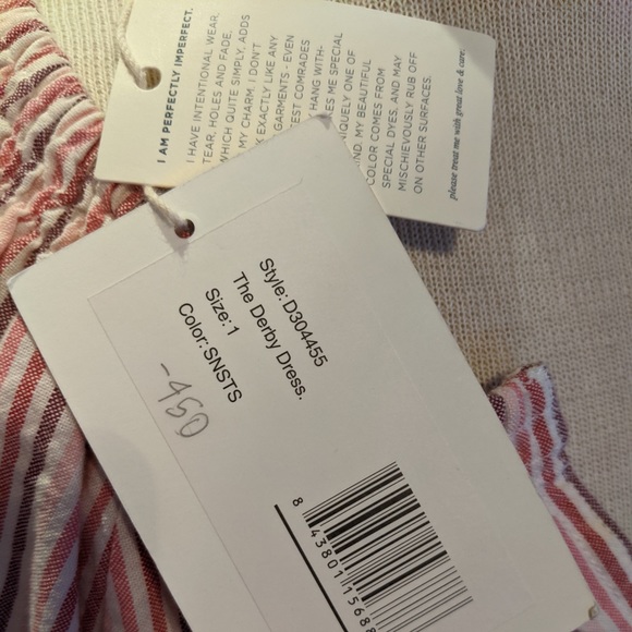 NWT The GREAT Derby Dress In Sunset Stripe - Picture 7 of 8